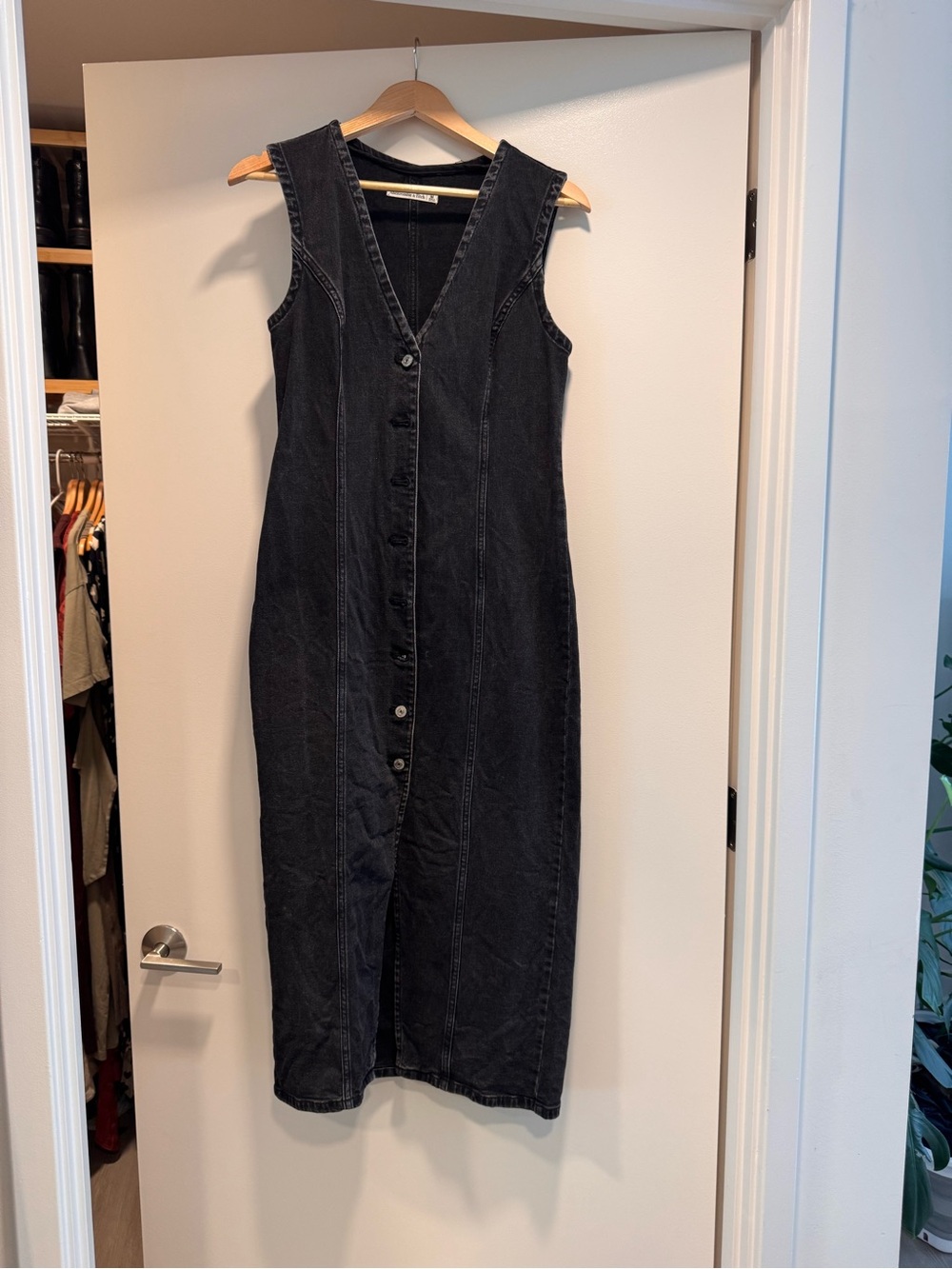 A&F Denim Midi Dress
